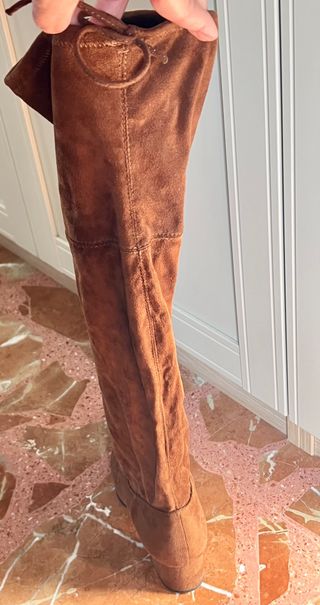 Botas altas piel melocotón