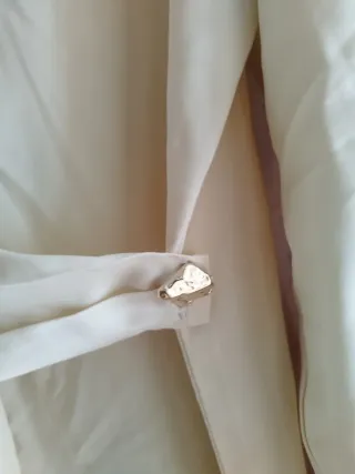 Camisa Zara satinada cruzada oversize XS nueva