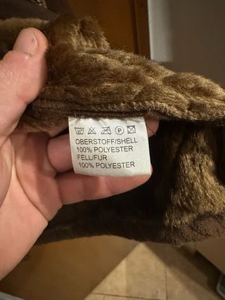 Cappotto Encadee marrone con pelliccia