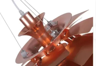 Lámpara colgante de cobre 2000