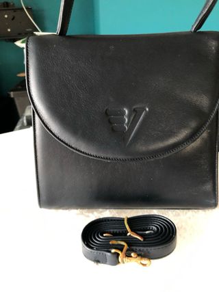 Bolso Vicosta Piel Azul marino Nuevo