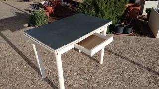 Mesa de cocina extensible madera con alas