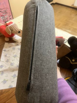 2 Cojines Cilindro Sofá Gris 100%nuevos