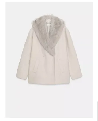 Abrigo Zara Beige Talla L