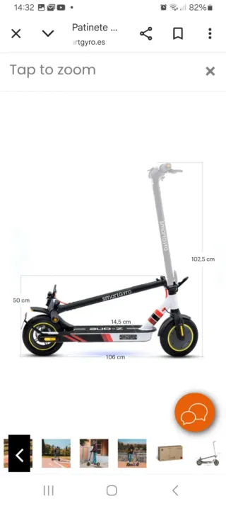 Patinete Eléctrico SmartGyro Z-ONE Sg27-393