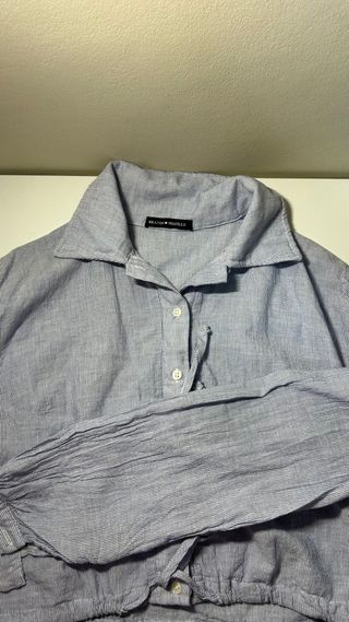 Camisa Brandy Melville rayas fruncida talla única