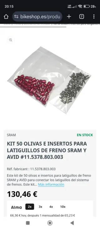 Kit Herramientas Sram Frenos Bicicleta