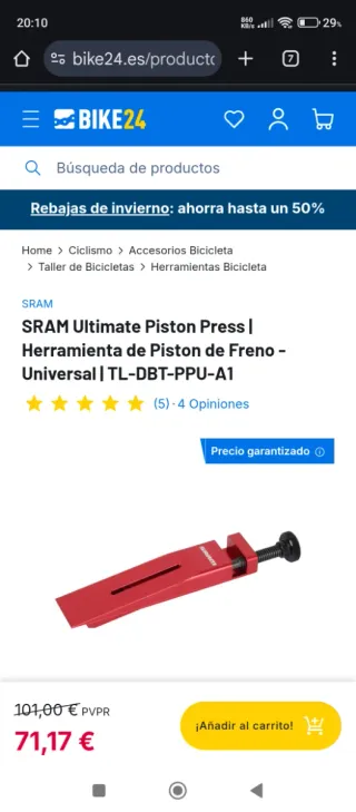 Kit Herramientas Sram Frenos Bicicleta