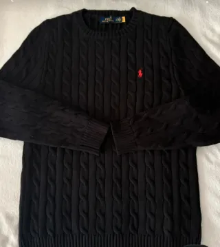 Polo Ralph Lauren Jersey Negro Cable Knit