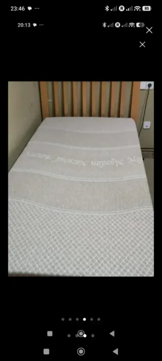 Cama articulada 90 x 190 madera y metal