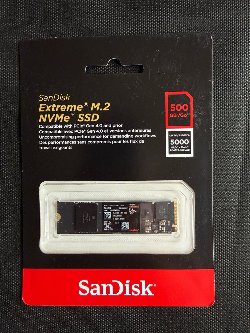 SanDisk Extreme SSD 500GB M.2 NVMe afbeelding 8