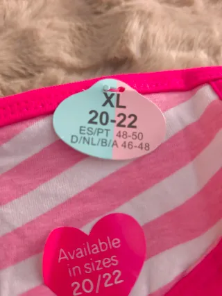 Braguitas Primark Call Me Talla XXL