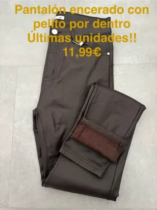 Pantalón encerado con pelito
