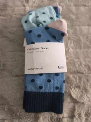 Pack 3 pares calcetines Women'secret lunares