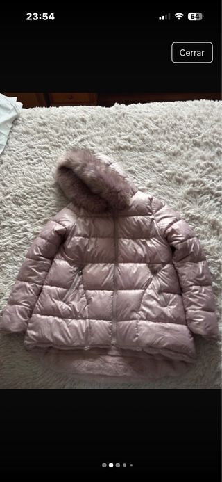 Parka acolchada reversible rosa