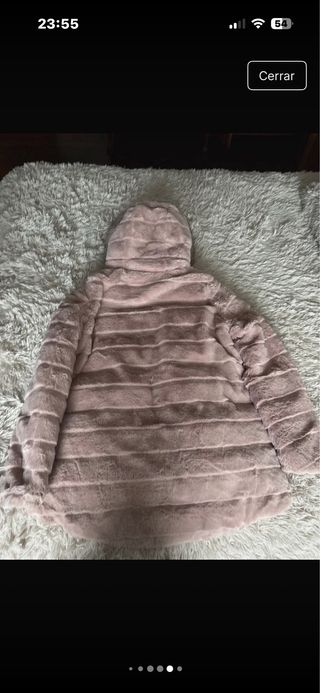 Parka acolchada reversible rosa