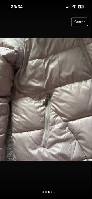 Parka acolchada reversible rosa