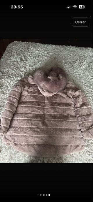 Parka acolchada reversible rosa