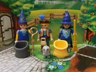 Playmobil set de magos y búho