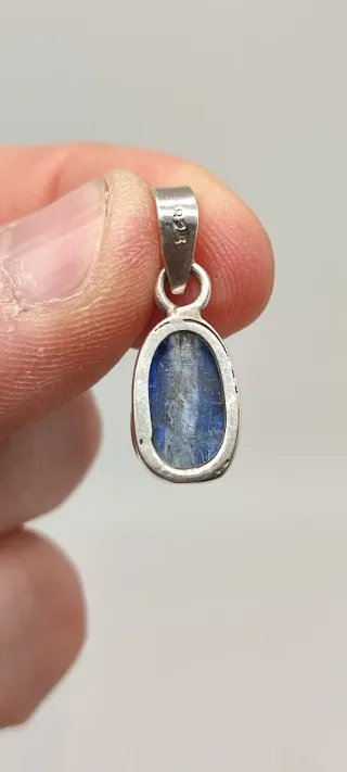 Colgante Plata Cianita Azul