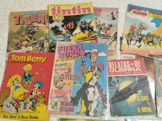 Lote de 24 tebeos antiguos variados