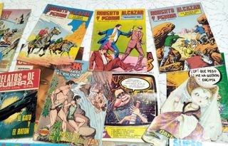 Lote de 24 tebeos antiguos variados