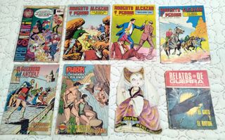 Lote de 24 tebeos antiguos variados