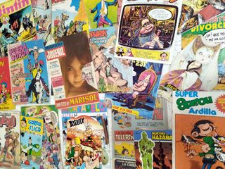 Lote de 24 tebeos antiguos variados