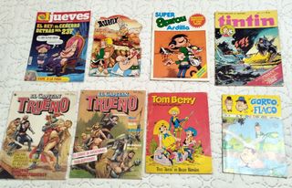 Lote de 24 tebeos antiguos variados