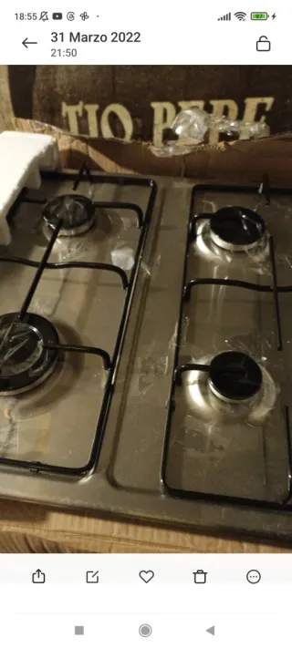 Cocina de gas Tio Pepe