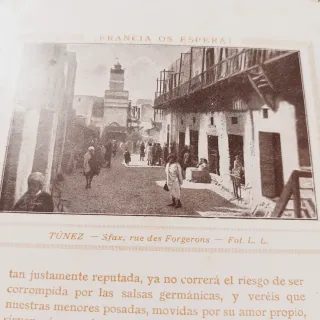 Libro y Mapa Antiguo Francia Os Espera 1900