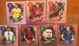 42 Paralelas Euro 2024 de Topps, todas diferentes