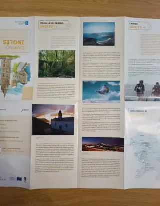 Mapa del Camino de Santiago Inglés