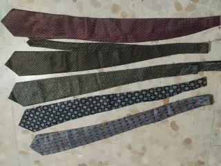 Lote 5 corbatas vintage