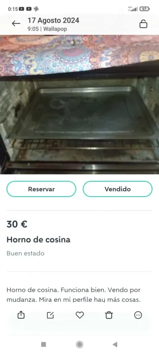 Horno de cocina eléctrico