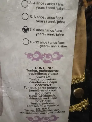 Disfraz Príncipe Infantil Tallas 3-12 años