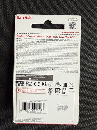 Memoria USB SanDisk Cruzer Glide 64GB