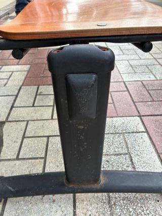 Bancada 4 asientos madera