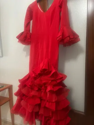 Traje de Flamenca Rojo