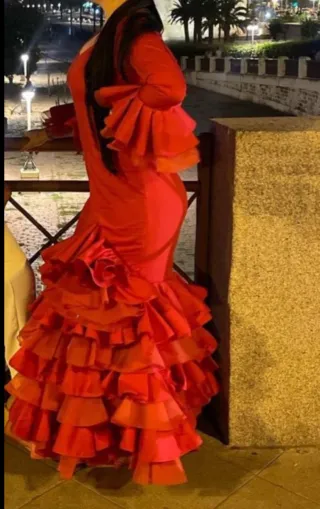 Traje de Flamenca Rojo