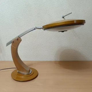 Lámpara Fase Madera y Metal