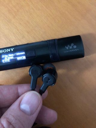 Reproductor Sony Walkman MP3 Negro+JBL