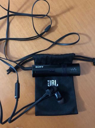 Reproductor Sony Walkman MP3 Negro+JBL