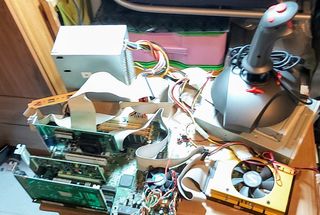 Placa base retro AMD + CPU + periféricos