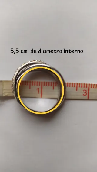 Anillo plata entrelazado