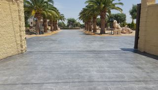 Hormigón impreso y fratasado