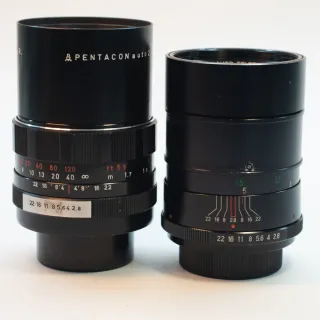 2 Objetivos Pentacon/Vivitar 135mm (Piezas)