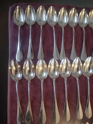 Christofle – Lote de cubiertos en metal plateado