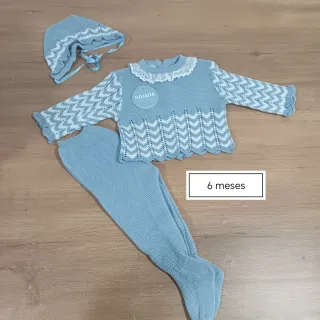 Conjunto de punto para bebes