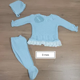 Conjunto de punto para bebes